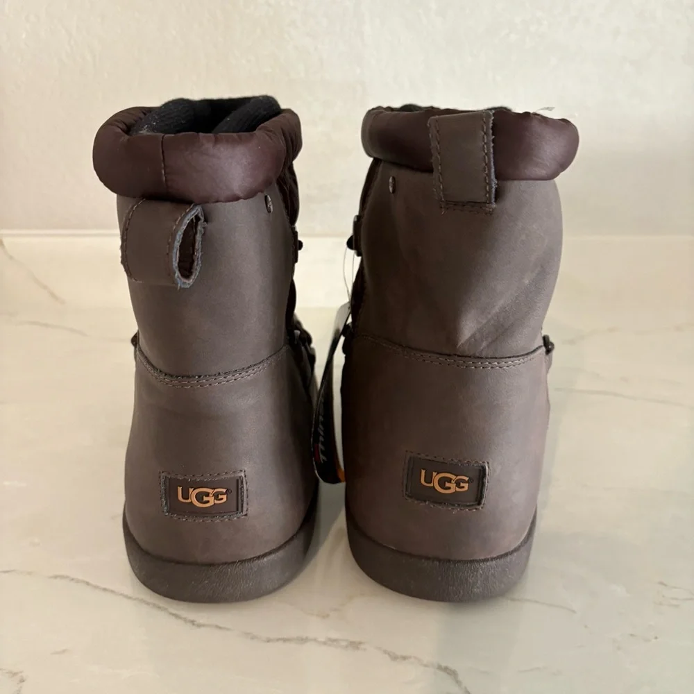 Ugg Noeme‎ Snow Winter Kid Boots Sz 3 Brown
